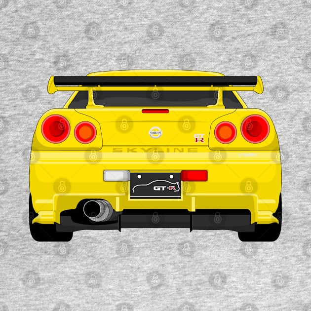 GTR R34 YELLOW by VENZ0LIC